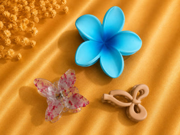 Korean Hair Accessories Combo Trendy Claw Clips -  HAC050