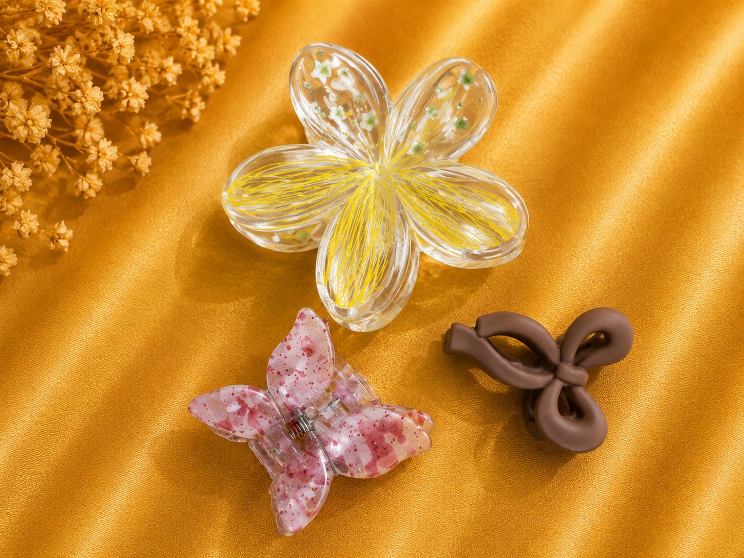 Korean Hair Accessories Combo Trendy Claw Clips -  HAC051