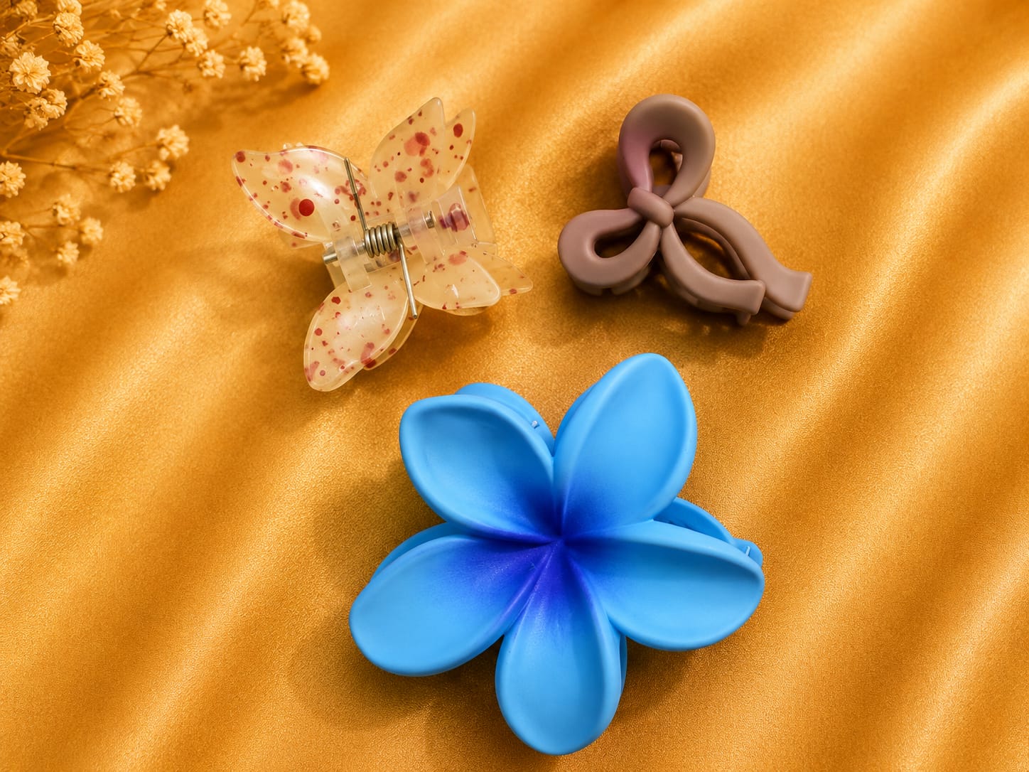Korean Hair Accessories Combo Trendy Claw Clips -  HAC052