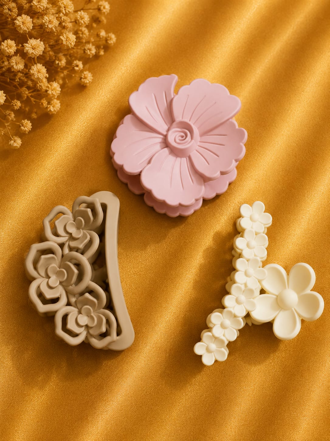 Korean Hair Accessories Combo Trendy Claw Clips -  HAC058