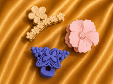 Korean Hair Accessories Combo Trendy Claw Clips -  HAC060