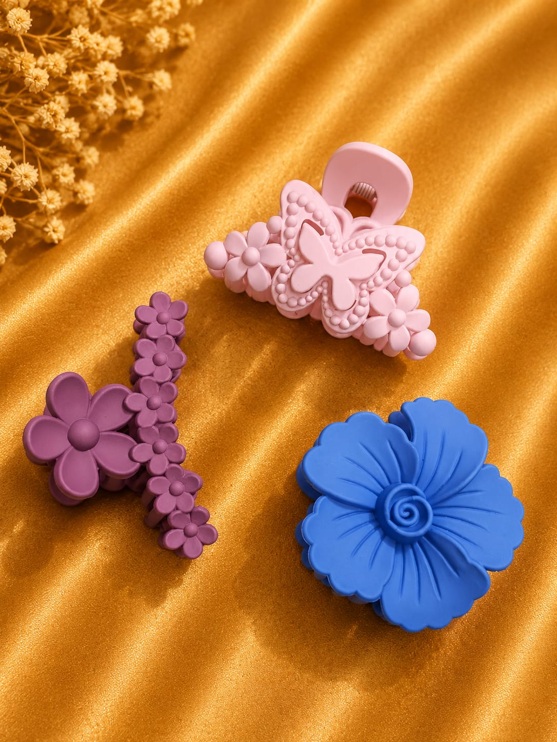 Korean Hair Accessories Combo Trendy Claw Clips -  HAC061