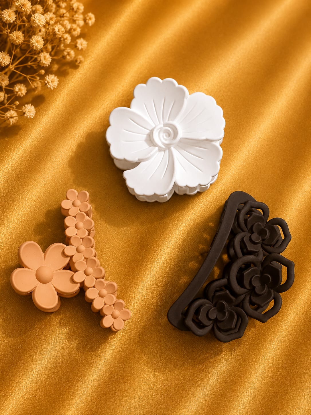 Korean Hair Accessories Combo Trendy Claw Clips -  HAC065