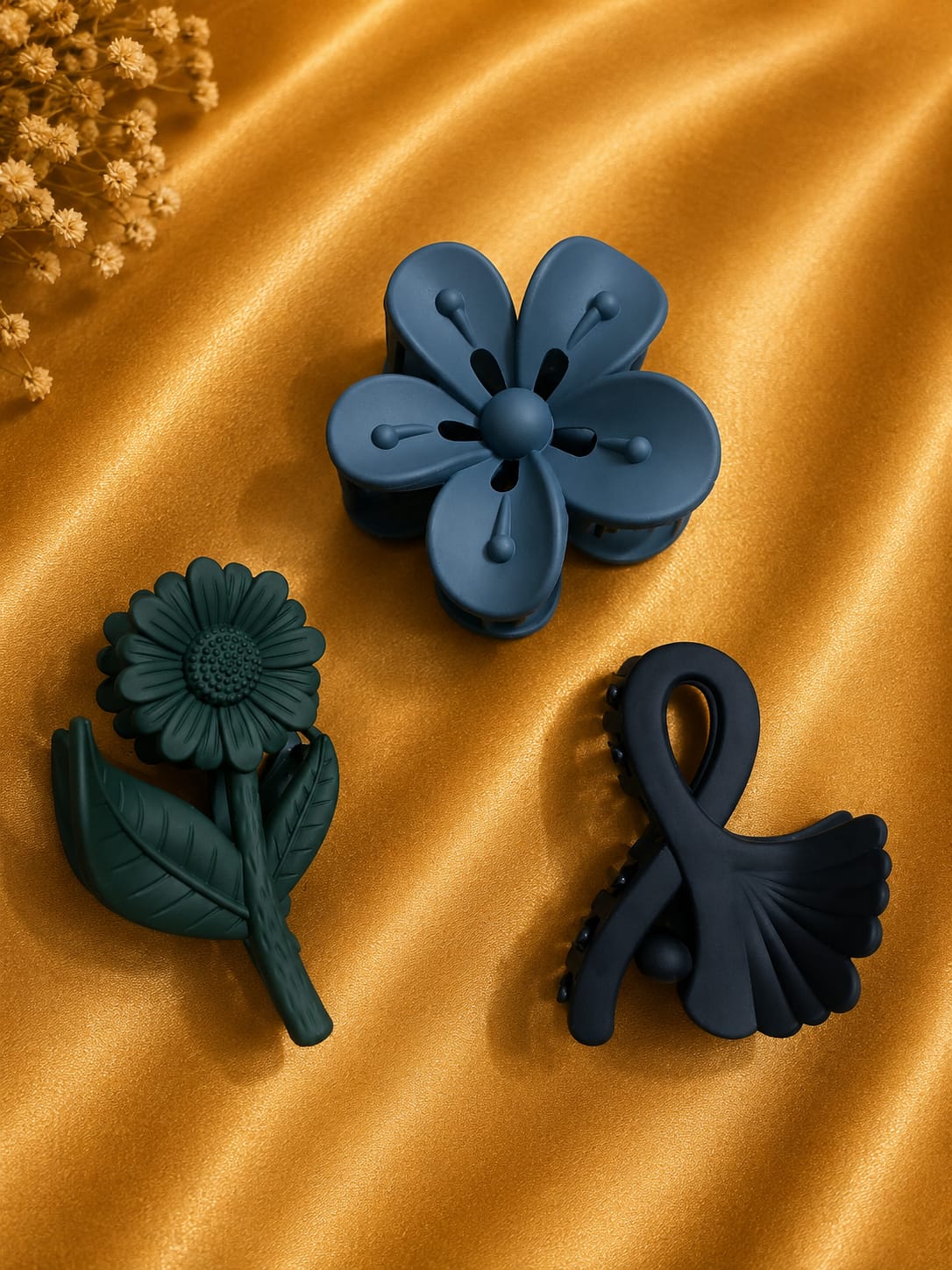 Korean Hair Accessories Combo Trendy Claw Clips -  HAC067
