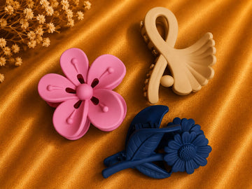 Korean Hair Accessories Combo Trendy Claw Clips -  HAC074