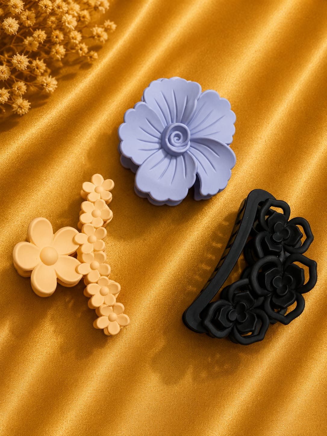 Korean Hair Accessories Combo Trendy Claw Clips -  HAC076