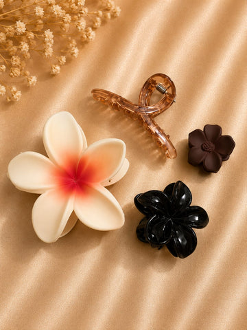 Korean Hair Accessories Combo Trendy Claw Clips -  HAC078