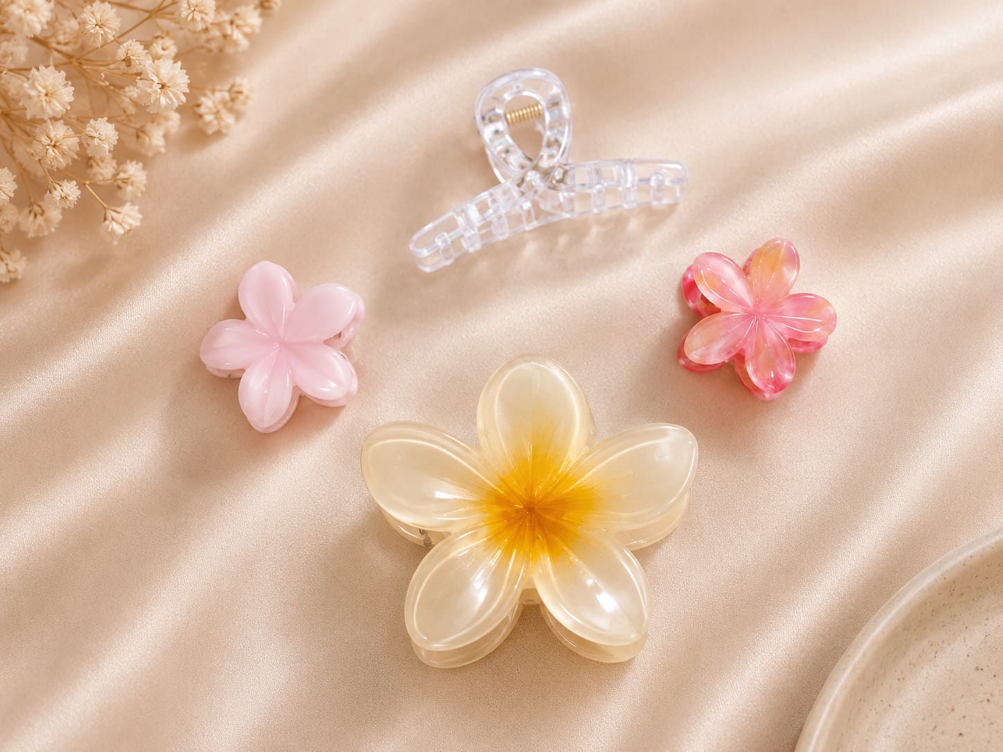 Korean Hair Accessories Combo Trendy Claw Clips -  HAC087