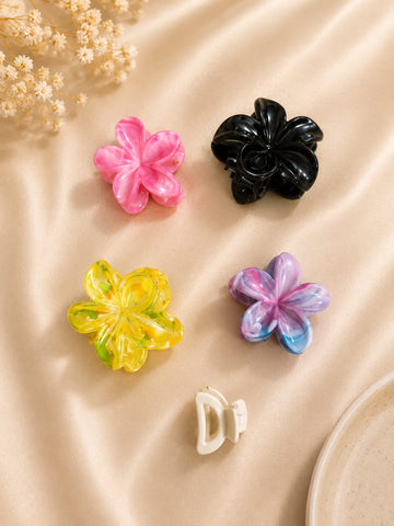 Korean Hair Accessories Combo Trendy Claw Clips -  HAC088