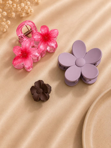 Korean Hair Accessories Combo Trendy Claw Clips -  HAC091