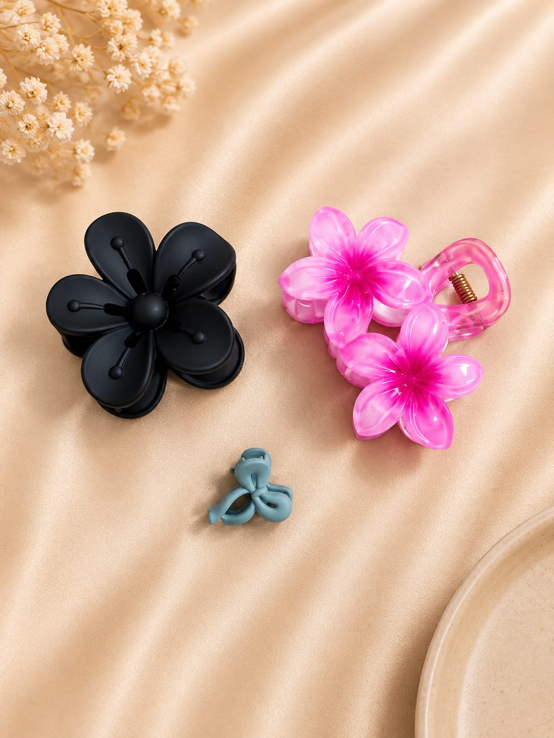Korean Hair Accessories Combo Trendy Claw Clips -  HAC092
