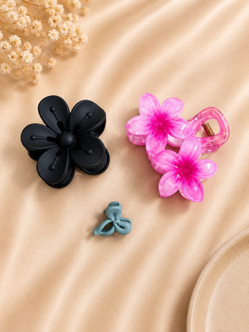 Korean Hair Accessories Combo Trendy Claw Clips -  HAC092