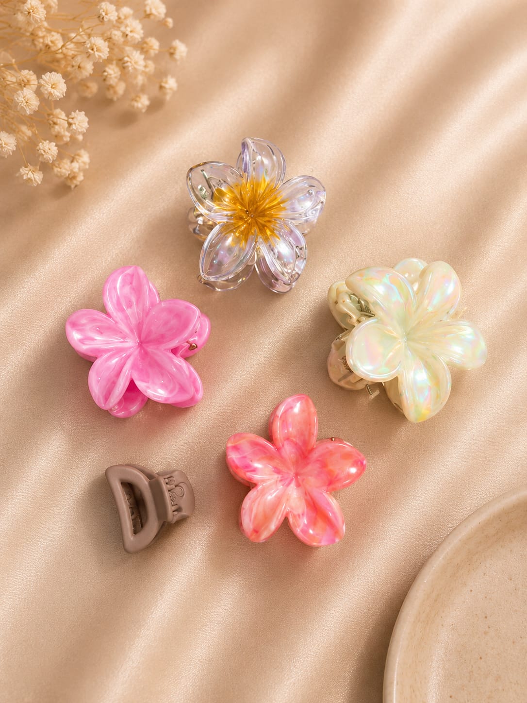 Korean Hair Accessories Combo Trendy Claw Clips -  HAC093