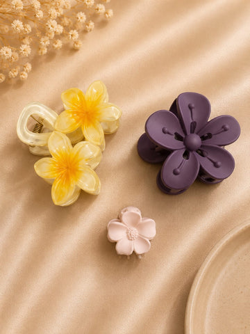 Korean Hair Accessories Combo Trendy Claw Clips -  HAC094