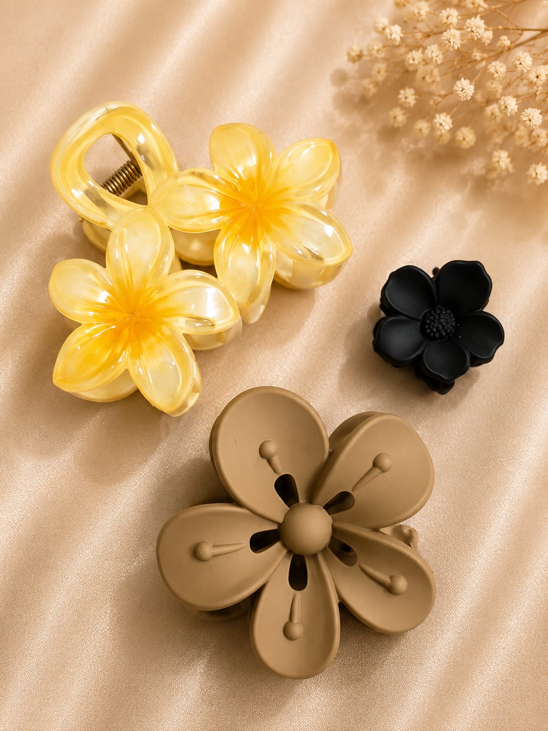 Korean Hair Accessories Combo Trendy Claw Clips -  HAC096