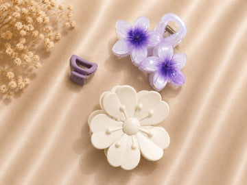 Korean Hair Accessories Combo Trendy Claw Clips -  HAC099