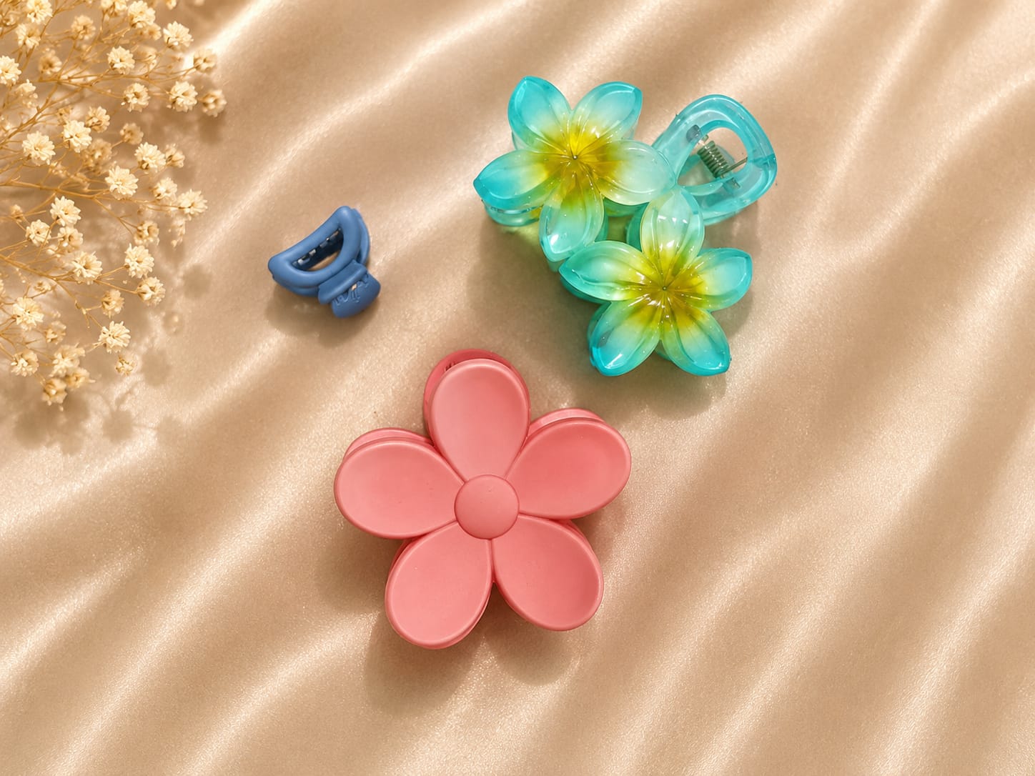 Korean Hair Accessories Combo Trendy Claw Clips -  HAC101
