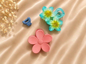 Korean Hair Accessories Combo Trendy Claw Clips -  HAC101