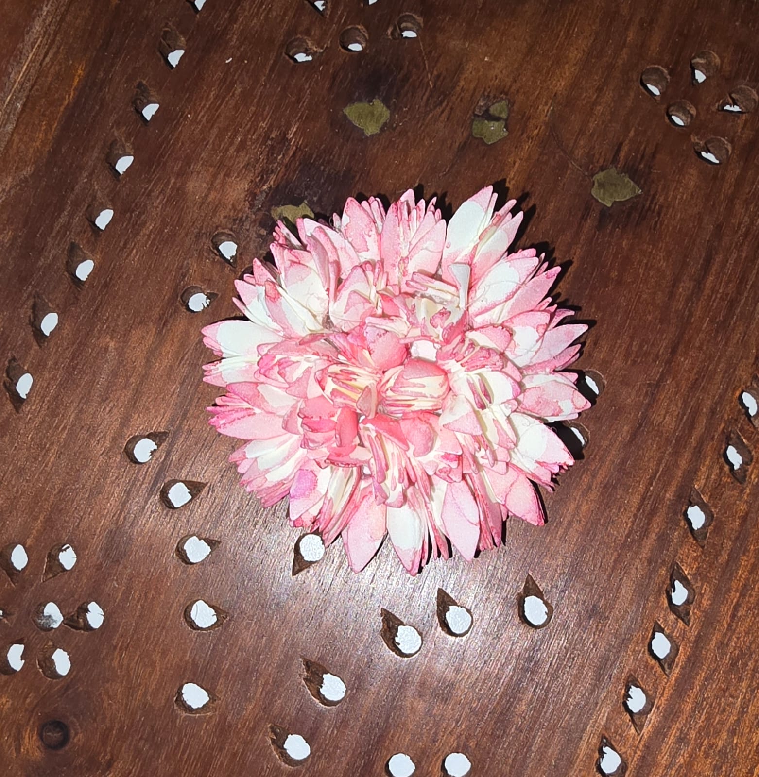 Artificial Pink Jathi Poo Flower Hair Accessories - 1 Piece