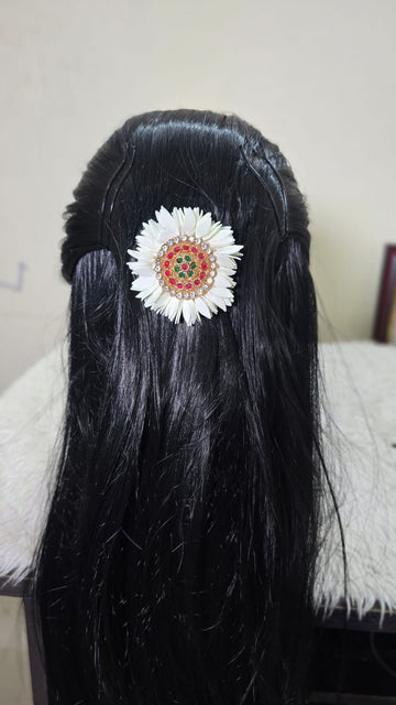 Artificial Flower Aligator Clip Hair Accessories - FCM011