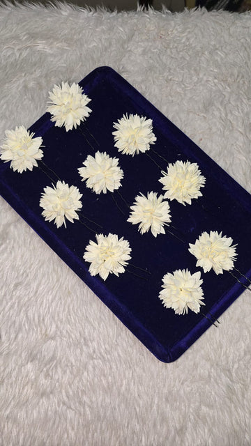 Varalakshmi Vritham Combo U Pins - White Jathi Bunch