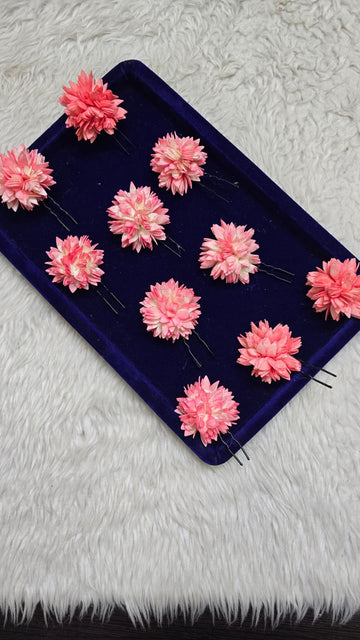 Varalakshmi Vritham Combo U Pins - Pink Blush Bunch