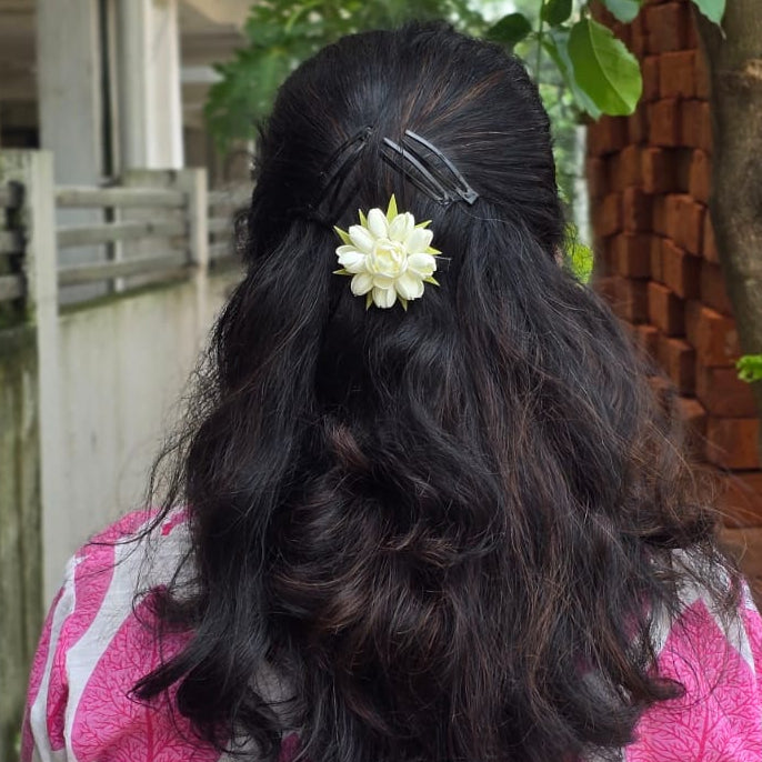Mokku Malli x Green Leaf - Medium Size - Aligator / Hair Band