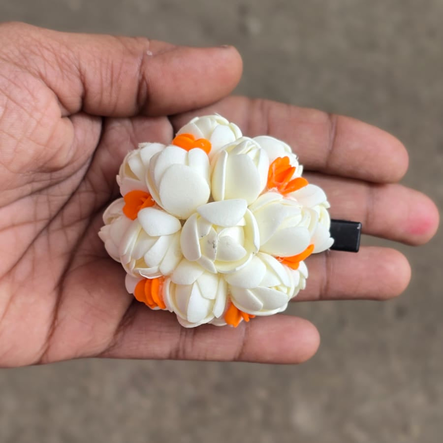 Aduku Malli x Orange Rose - Medium Size - Aligator / Hair Band