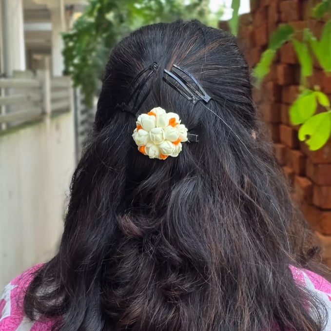 Aduku Malli x Orange Rose - Medium Size - Aligator / Hair Band