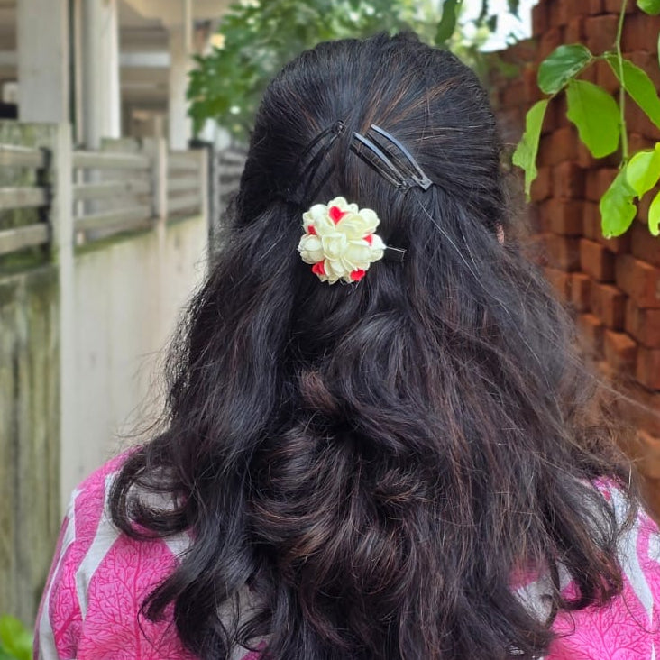 Aduku Malli x Red Rose - Medium Size - Aligator / Hair Band