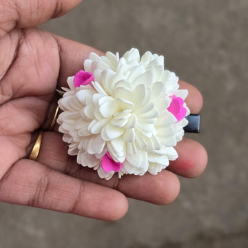 Mullai Bunch x Pink Rose - Medium Size - Aligator / Hair Band