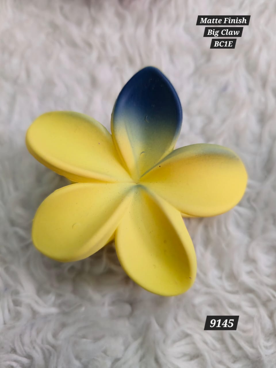 Flower Shaped Matte Finish Large Size Hair Claw - Korean Fashion - BC1