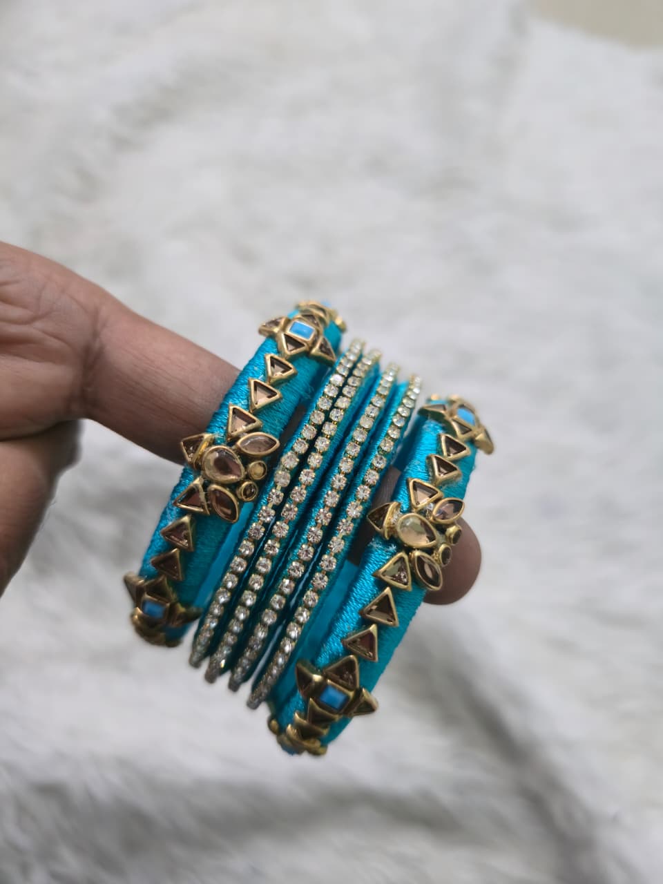 Handmade Silk Thread Bangle - SB001