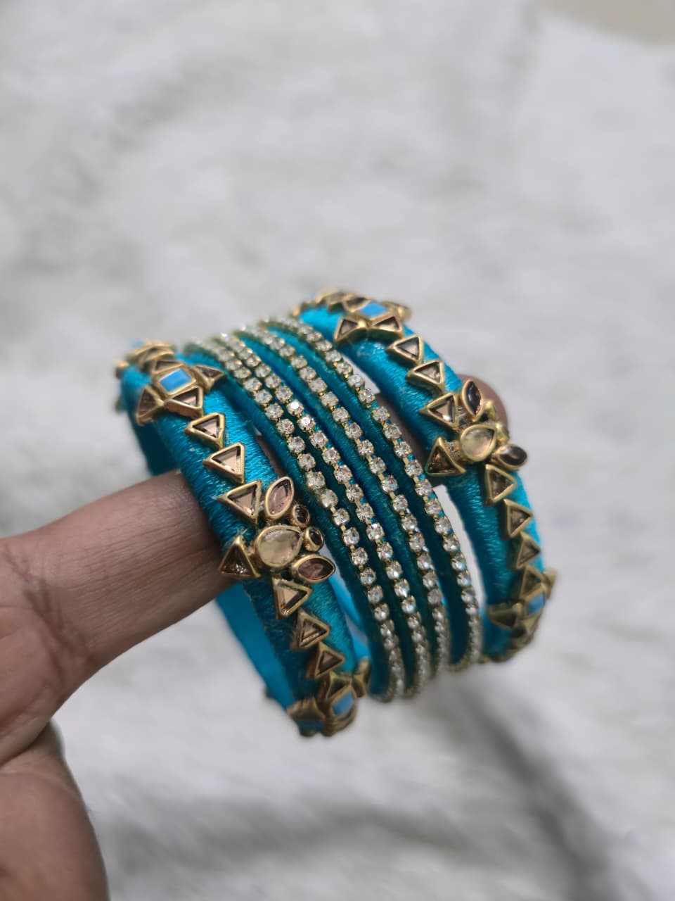Handmade Silk Thread Bangle - SB001