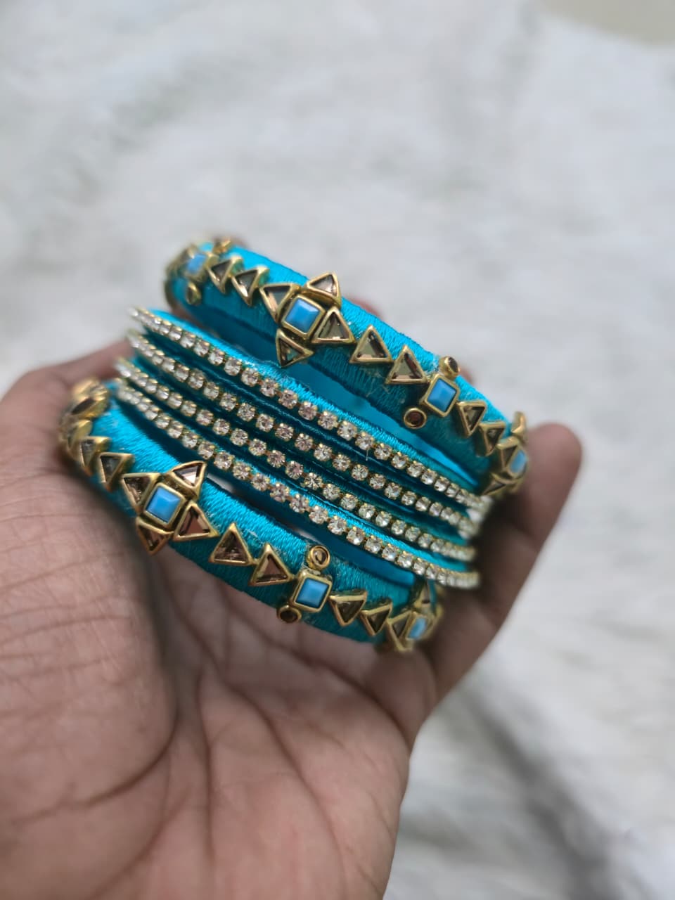 Handmade Silk Thread Bangle - SB001