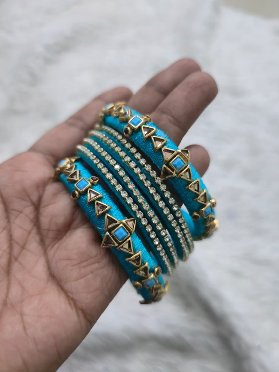 Handmade Silk Thread Bangle - SB001