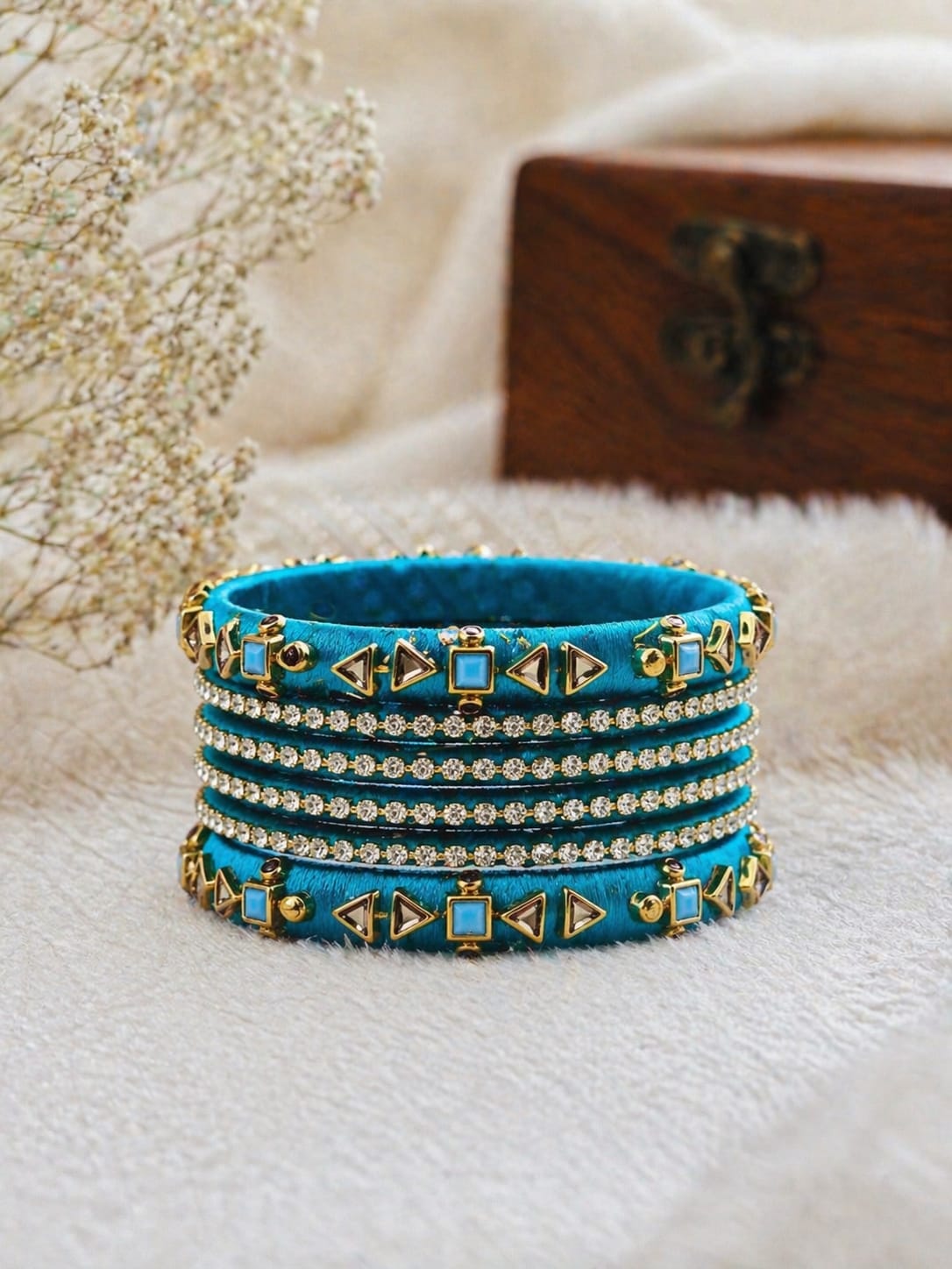 Handmade Silk Thread Bangle - SB001