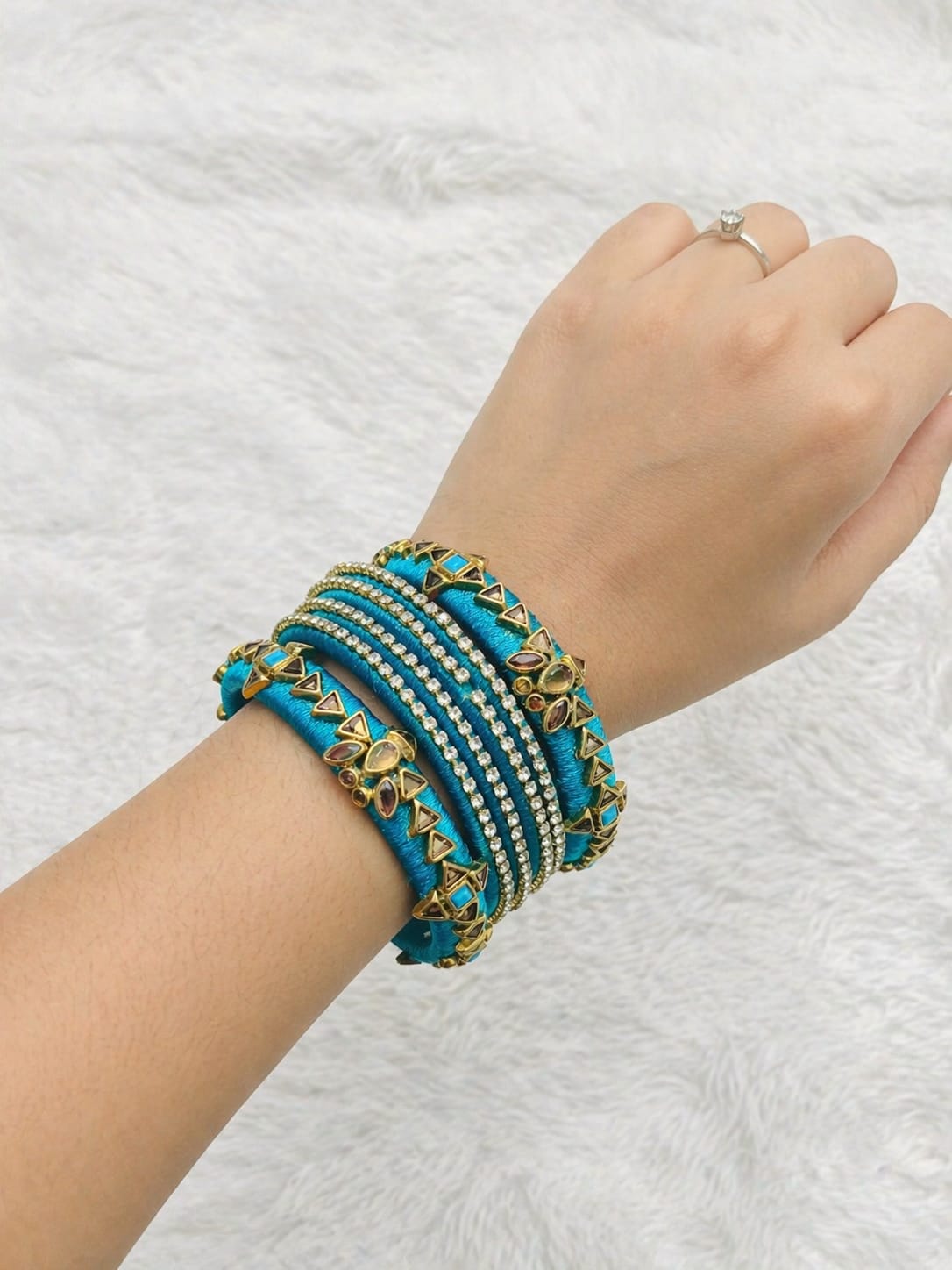 Handmade Silk Thread Bangle - SB001
