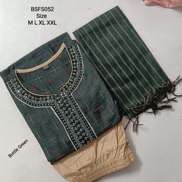 Cotton Kurta Set Without Lining - BSFS052