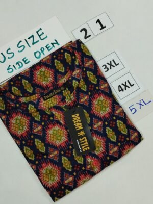 Plus Size Side Open Kurtis - Rayon - PSO21
