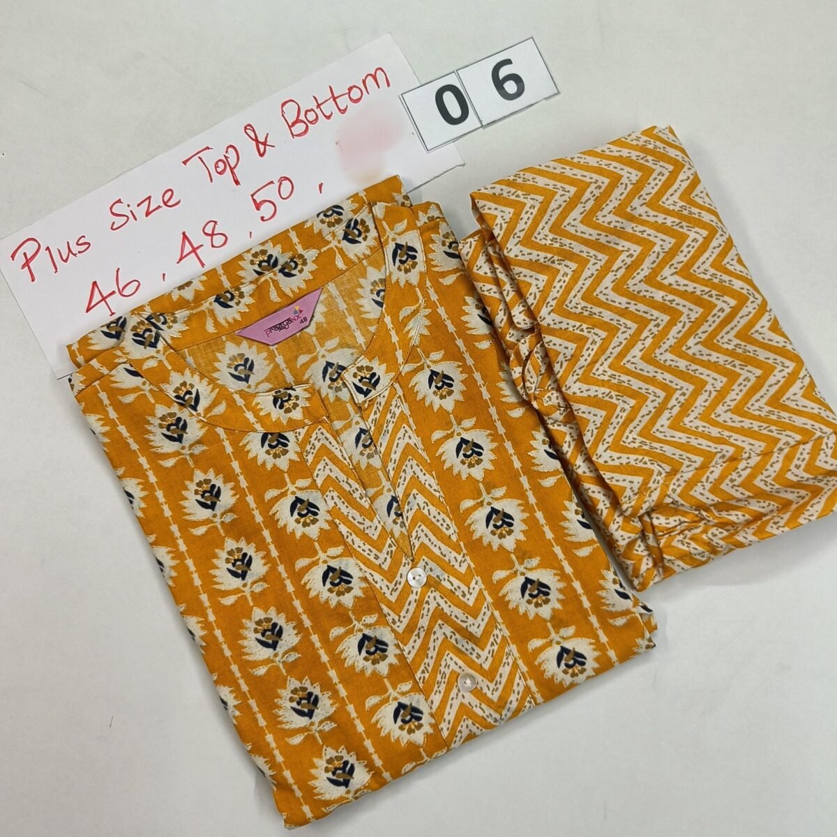 Plus Size Top and Bottom - CODE06PSTB