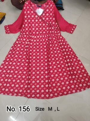 M Size - Frock Type Umbrella Kurtis - FUM156SHORT