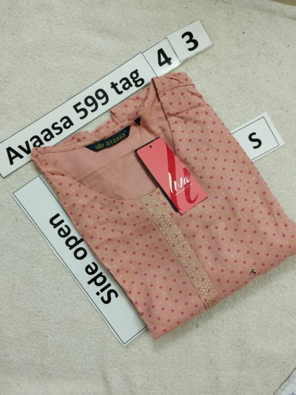 Avaasa Side Open Kurtis  - 599 Tag - CODE043AVAASA
