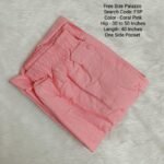 Plain Palazzo - Rayon - Free Size Palazzo - FSP-Ramar Blue