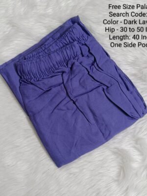 Plain Palazzo - Rayon - Free Size Palazzo -FSP-Dark Lavender