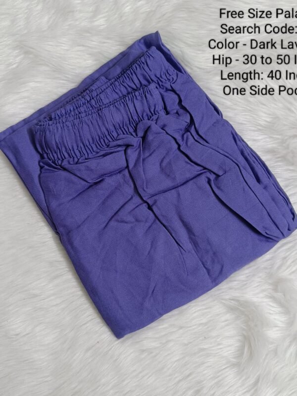 Plain Palazzo - Rayon - Free Size Palazzo - FSP-Ramar Blue