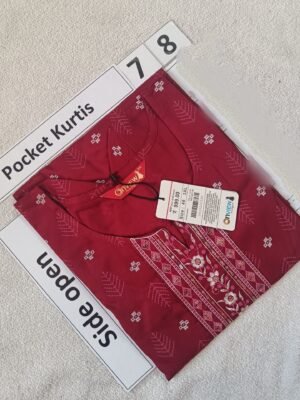 Side Pocket Kurtis - PK078