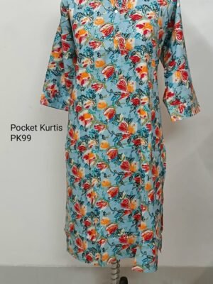 Pocket Kurtis Side Open  - PK99