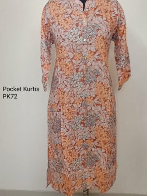 Pocket Kurtis Side Open  - PK72