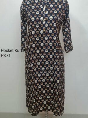 Pocket Kurtis Side Open  - PK71